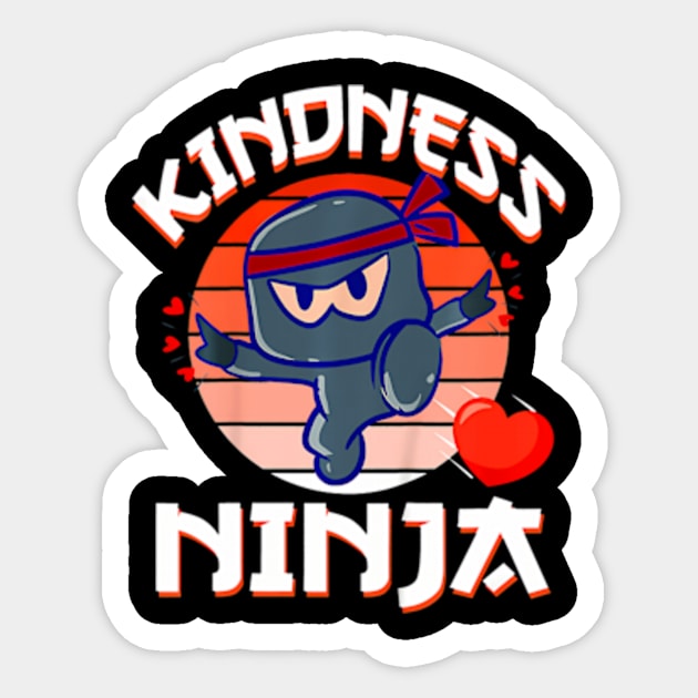 Kindness Ninja  Kids Orange Unity Day Anti Bullying Sticker by Daysy1